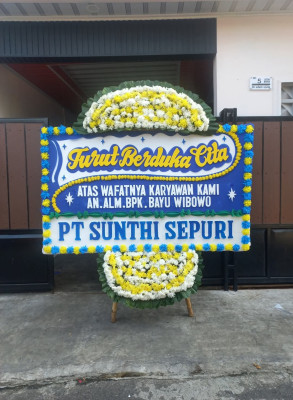 Papan Bunga Duka di Gita
